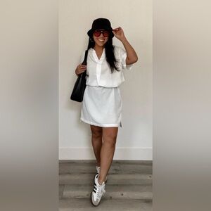 H&M White Short Sleeve tunic dress (T2265)